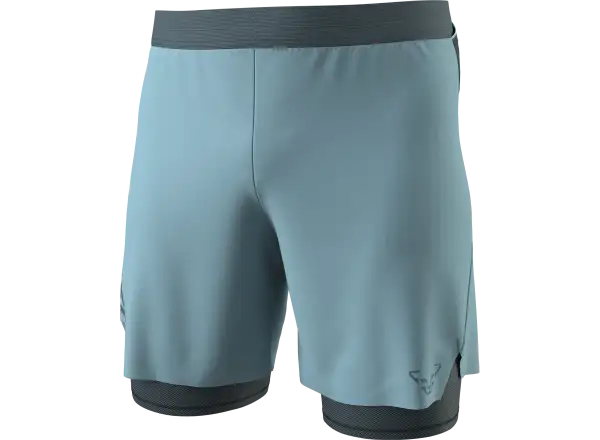 Dynafit Alpine Pro 2in1 men's running shorts Smoke Blue