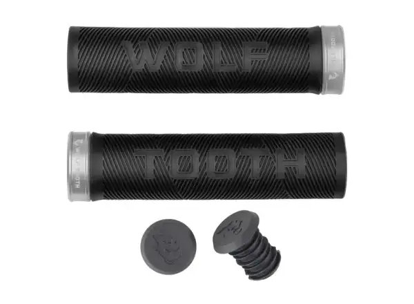 Wolf Tooth Echo grips černá/Raw Silver
