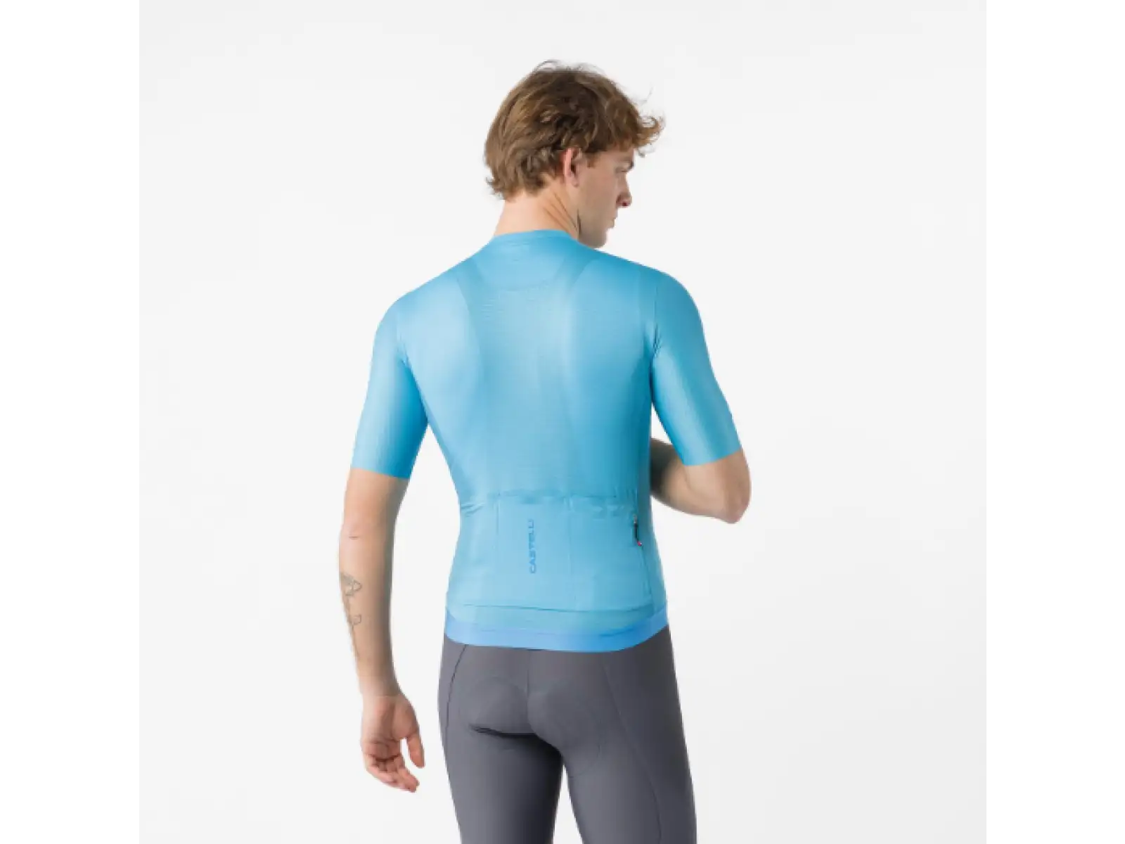 Castelli Espresso 2 men's jersey short sleeve Neon Cobalt