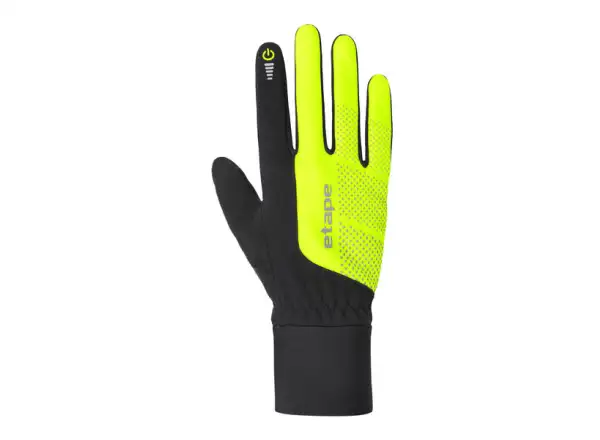 Etape Skin WS winter gloves black/yellow fluo