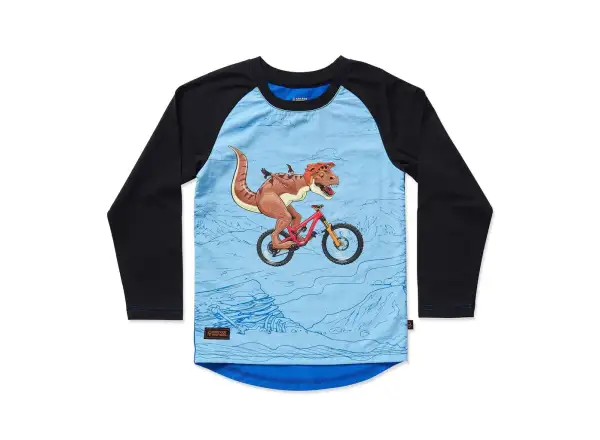 Kids Ride Shotgun Dino Windproof kids jersey long sleeve