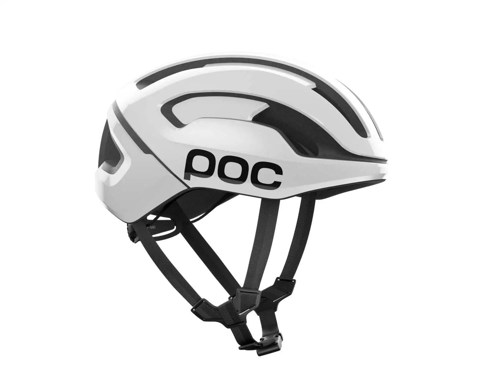 POC Omne Air MIPS helmet Hydrogen White/Uranium Black Matt/Logo