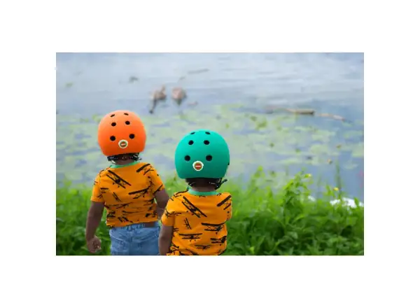 Melon Toddler children's helmet Rainbow Green