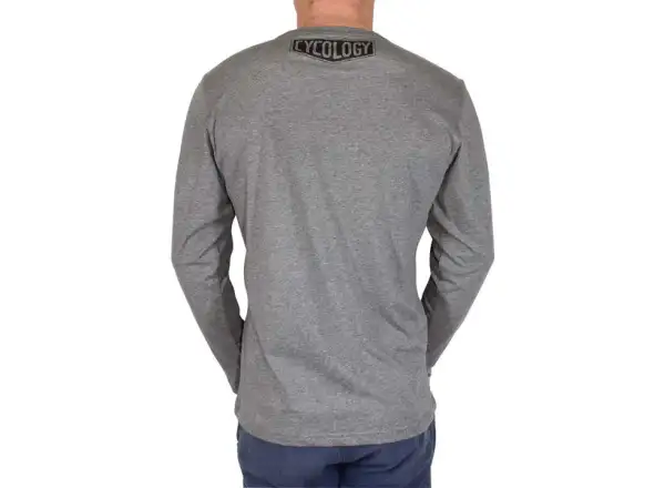 Cycology Road Trip men's long sleeve t-shirt grey size M