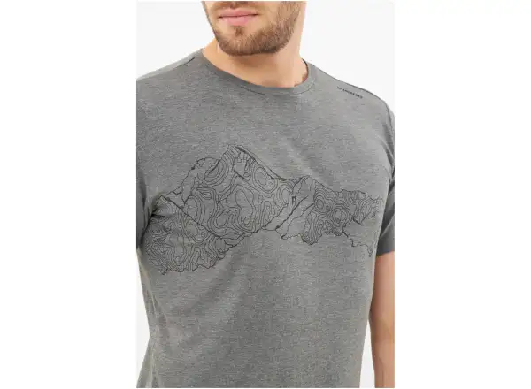 Viking Lako men's T-shirt short sleeve dark grey