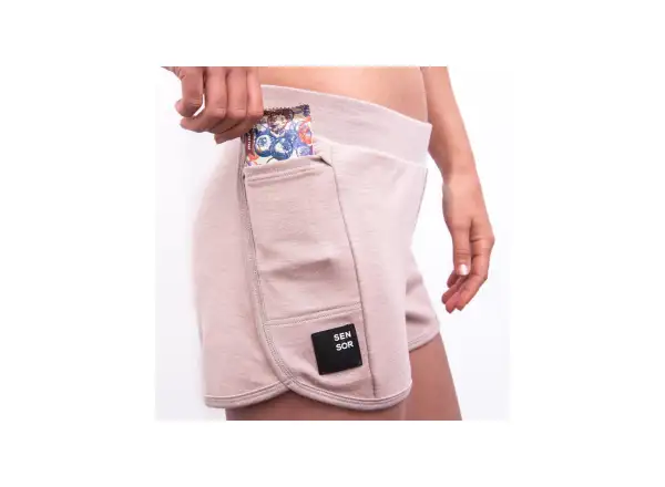 Sensor Merino Upper Traveller women's shorts Dusty Pink