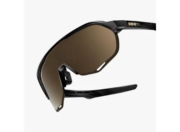100% S2 Sports Matte Black/Soft Gold Sunglasses