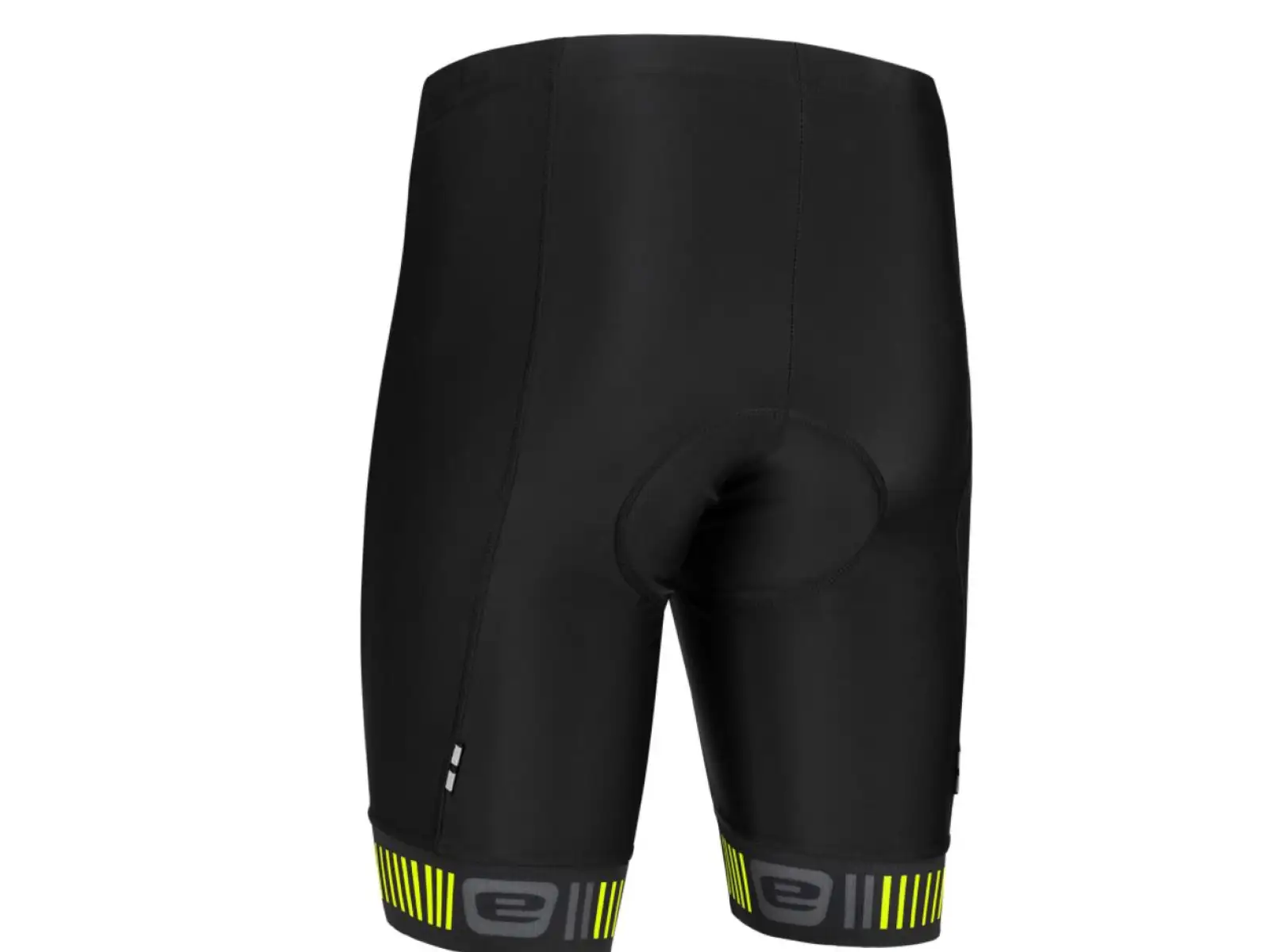 Etape Elite men's shorts with pad black/yellow fluo