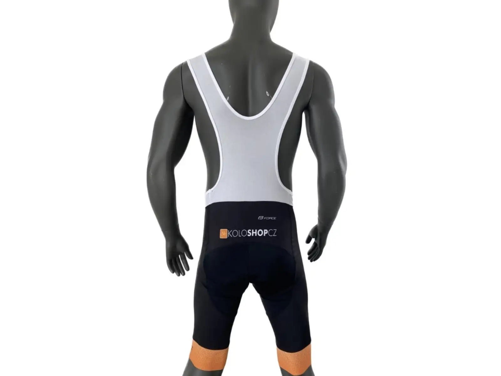 Koloshop Force men's shorts with padding and braces orange
