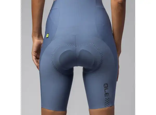 Alé PR-E Master 2.0 women's shorts with padding and braces Steel Blue