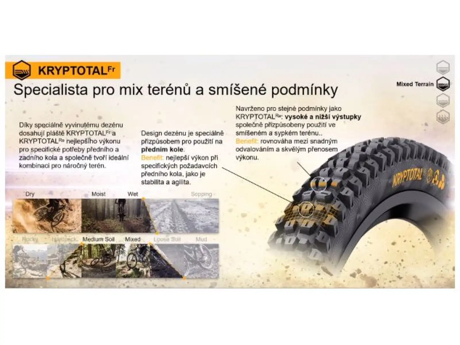 Continental Kryptotal DH Supersoft 29x2,40" TLR E-25 MTB tire kevlar front black