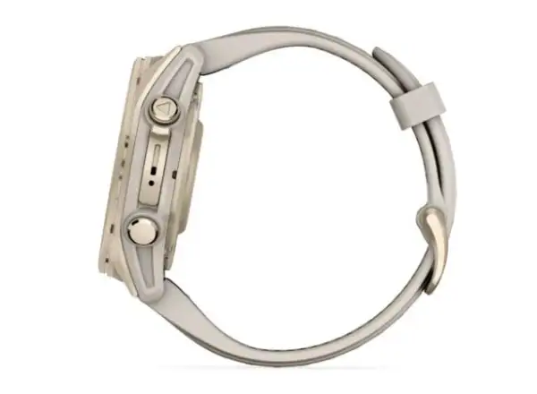 Garmin fenix 8 - 43 mm AMOLED Sapphire smart watch Soft Gold Fog grey