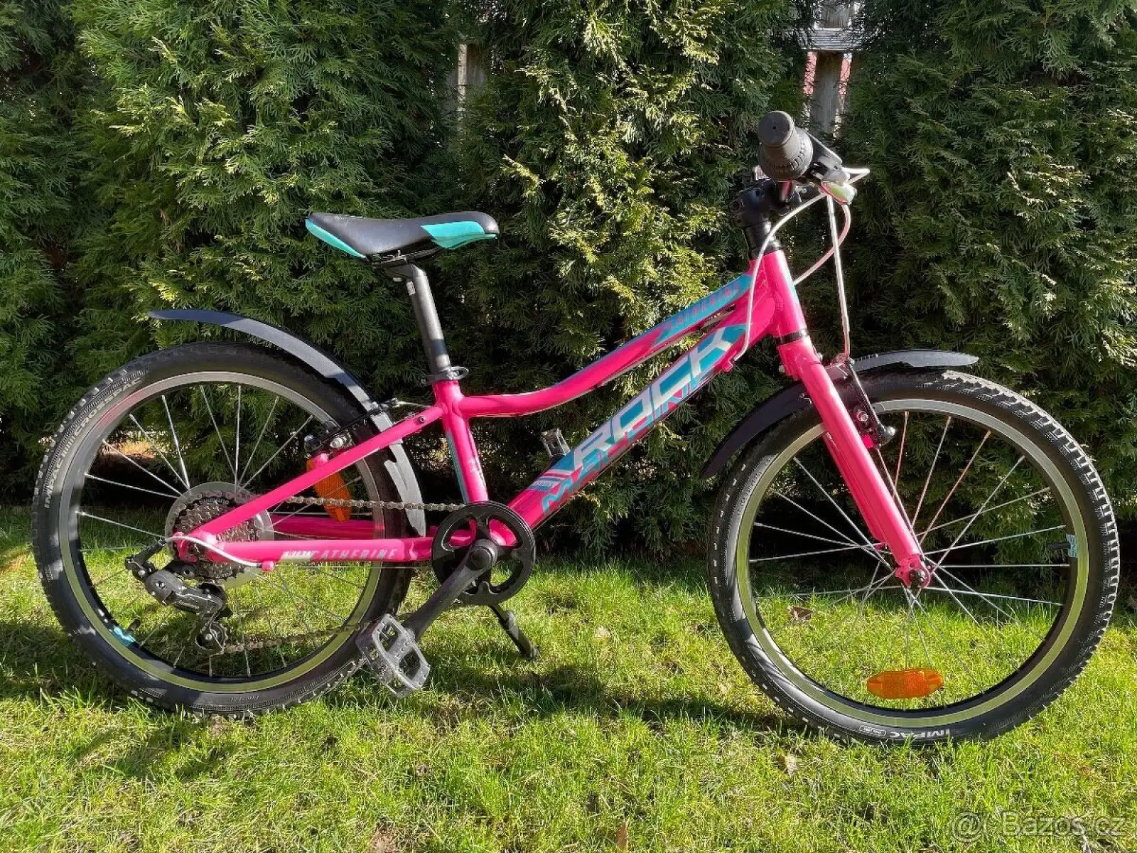 Rock Machine Catherine 20 gloss neon pink/Violet/neon cyan children's bike