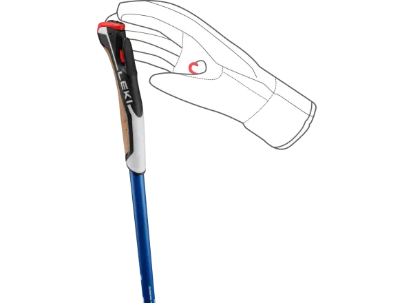 Leki PRC 850 TR cross-country ski poles Naturalcarbon-regal blue light-white