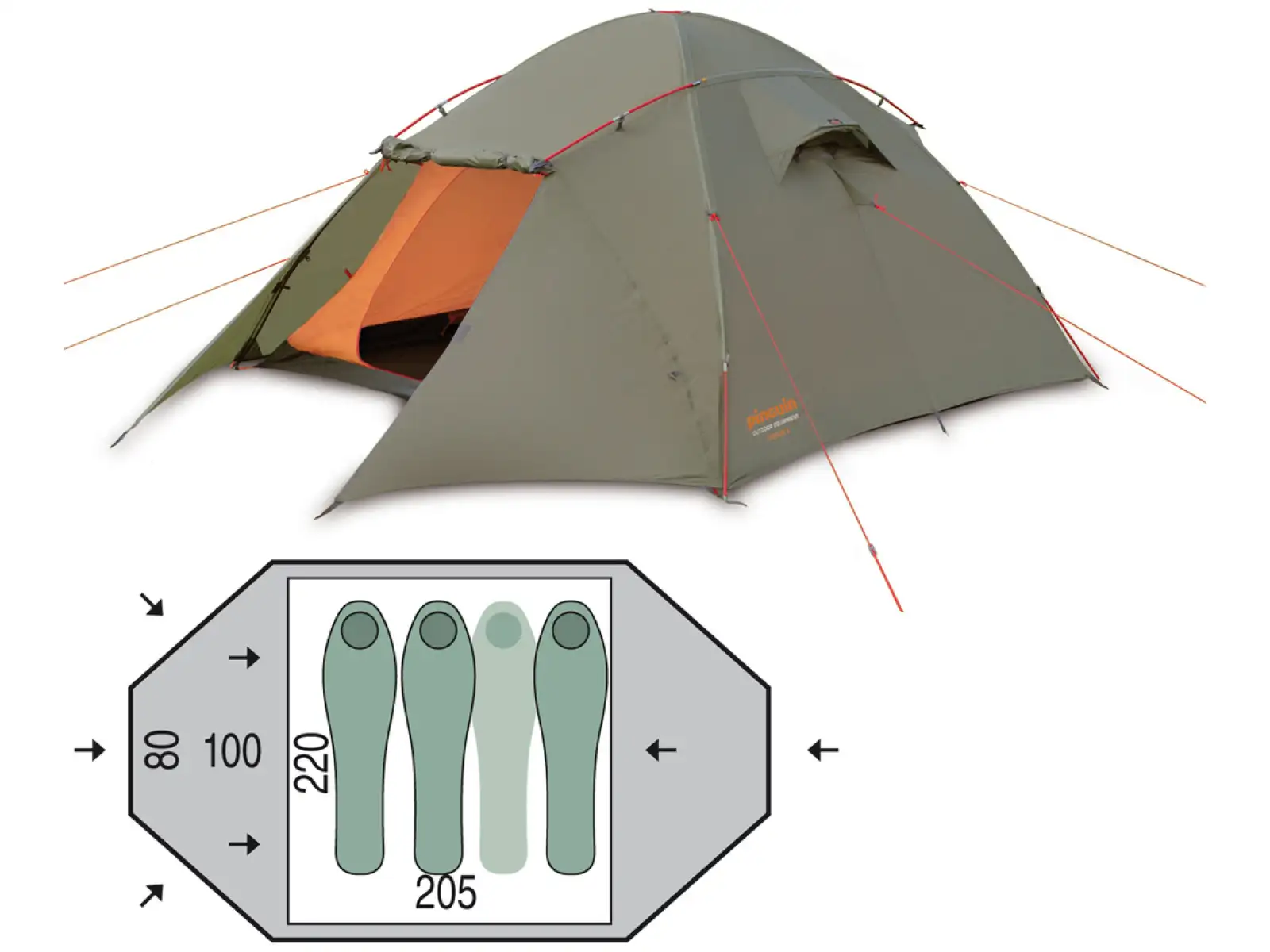 Pinguin Taifun 3 Tent 3 persons