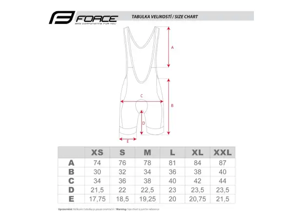 Force Points Lady women's bib shorts black/white