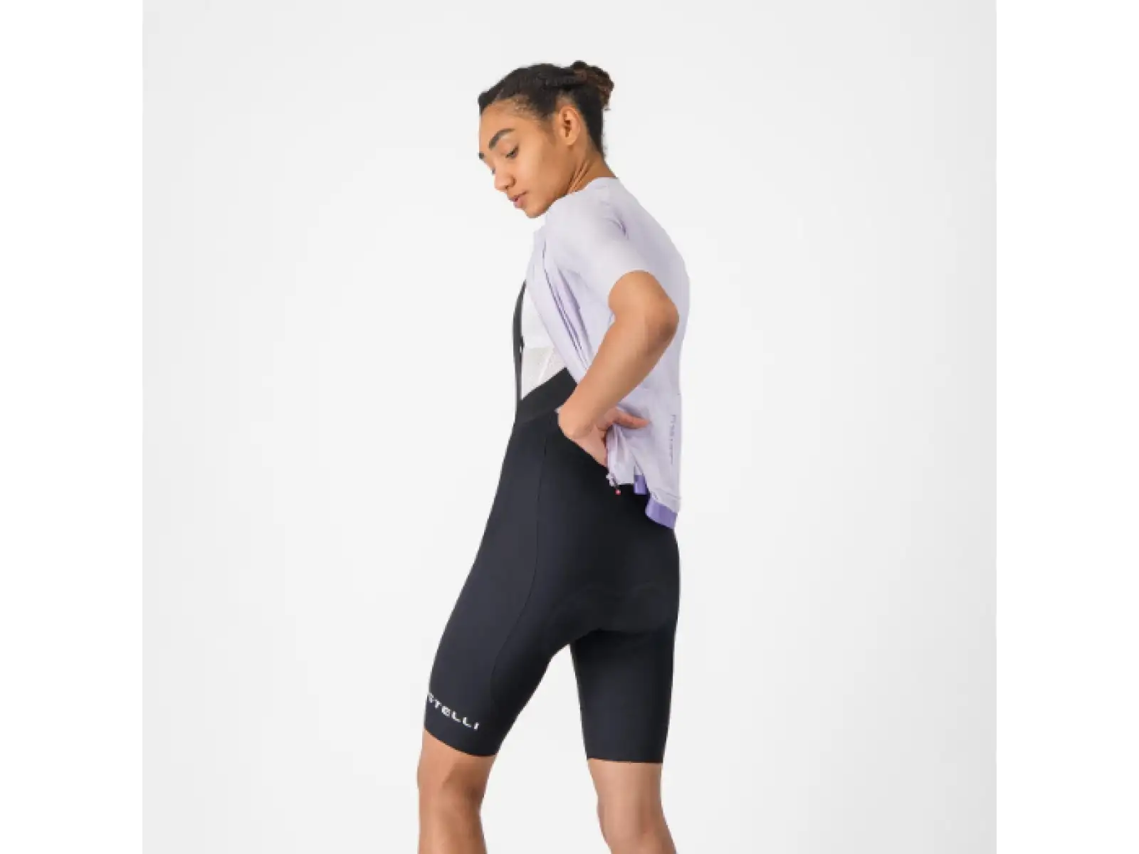 Castelli Espresso 2 W women's shorts with pad and bib Black