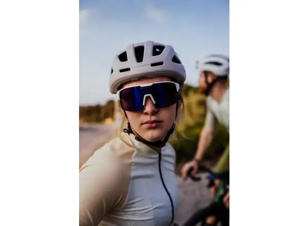 Force Spire cycling glasses white/purple mirrored lens