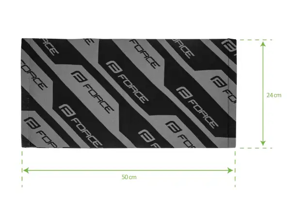 Force Step winter scarf black-grey UNI