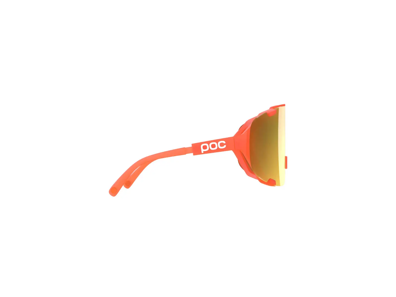 POC Devour + sunglasses Fluorescent Orange Translucent/Clarity Road/Partly Sunny Gold