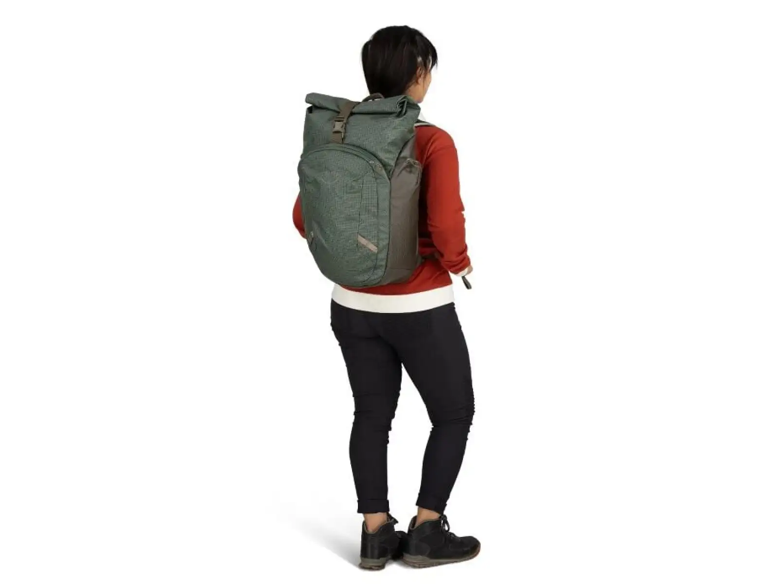 In stock New Osprey Transporter Roll Top backpack Pine Leaf