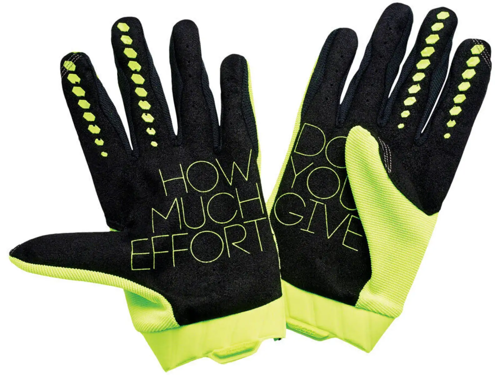 100% Geomatic Gloves Men Fluo Yellow