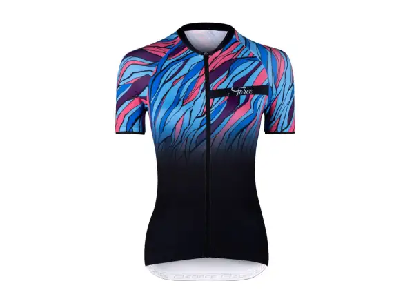 Force Life Lady jersey short sleeve black/blue/pink