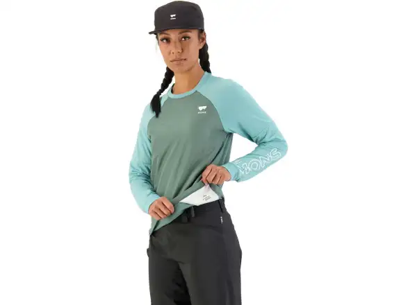 Mons Royale Tarn Merino Shift Wind women's jersey long sleeve sage/burnt sage