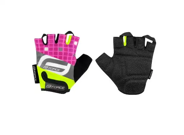 Force Square children's gloves fluo/pink