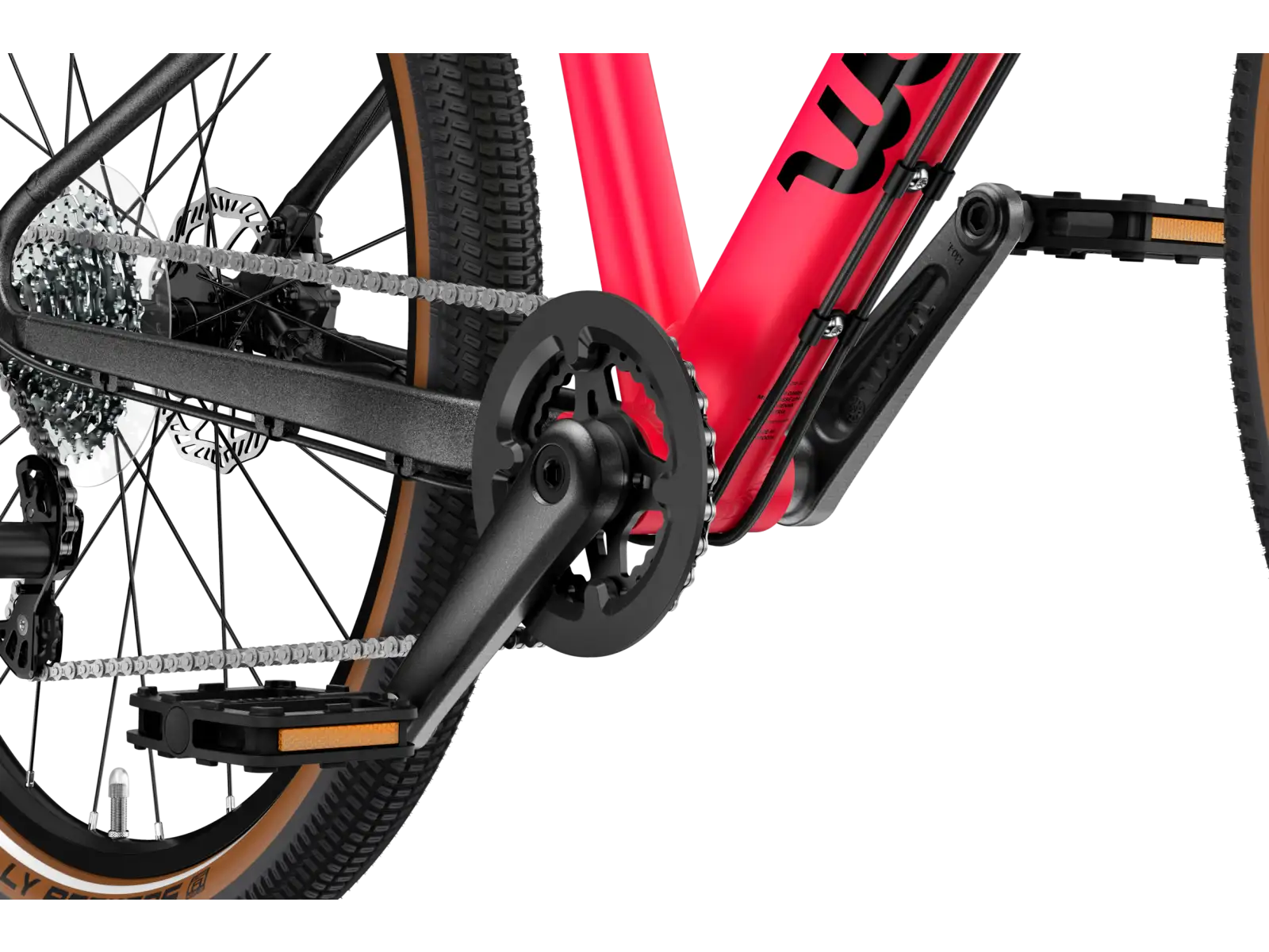 Woom 5 EXPLORE kids bike neon pink
