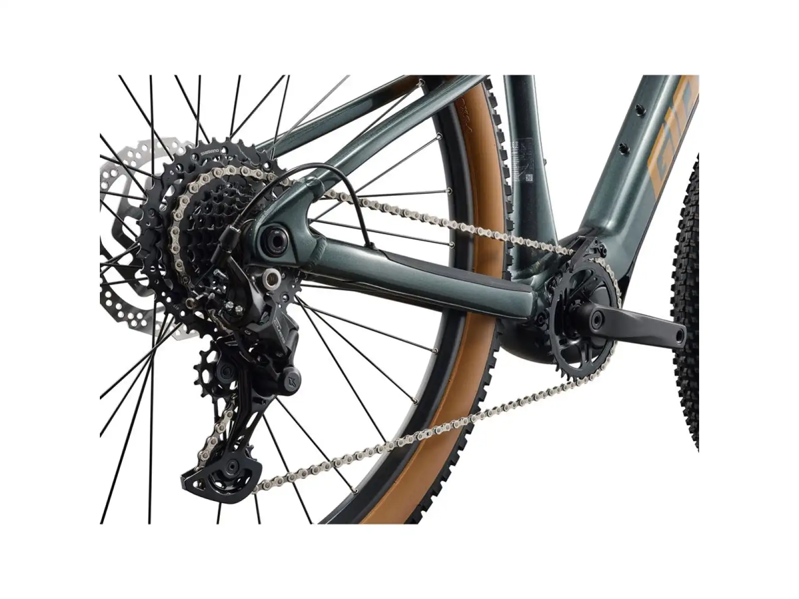 Giant Talon E+ BOX mountain electric bike Asphalt Green