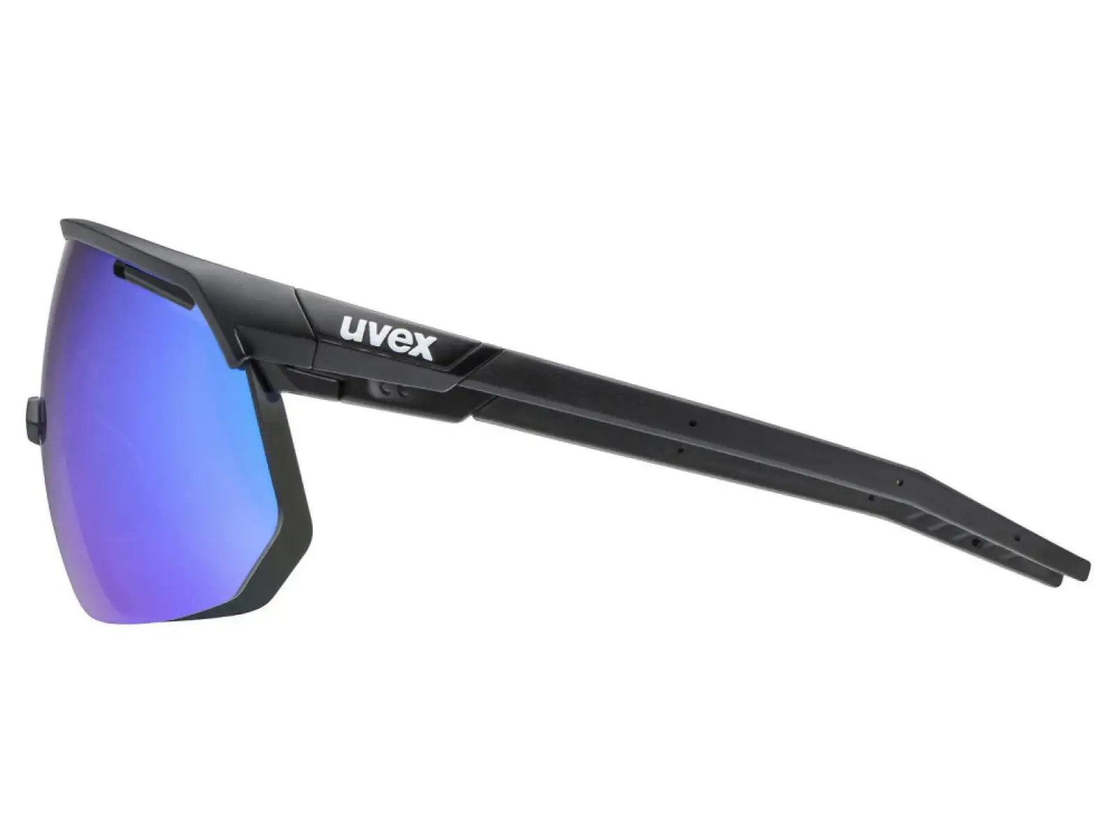 Uvex Pace One glasses Black Matt/Mirror Blue