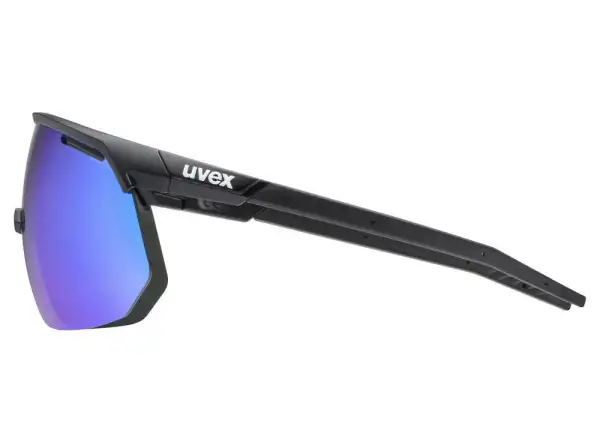 Uvex Pace One glasses Black Matt/Mirror Blue