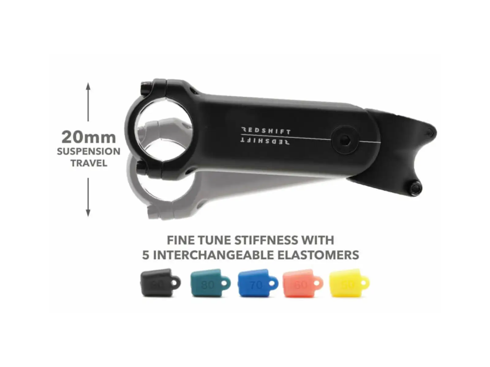 Redshift ShockStop stem +/- 6° 1 1/8" 110 mm black