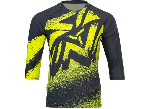 Silvini Brunello men's jersey 3/4 sleeve black/neon
