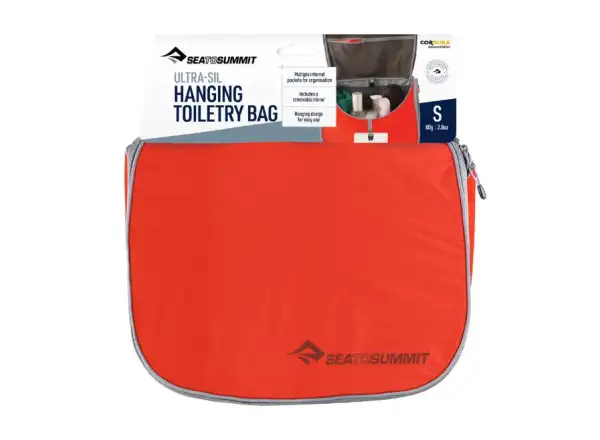Sea to Summit Hanging Toiletry Bag Small hanging toiletry bag Spicy Orange