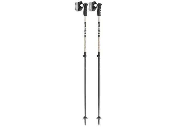 Leki Detect S Vario alpine poles Warm Grey Light/Warm Grey Dark/Black
