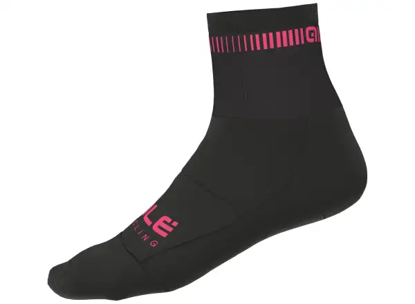 Alé Logo Q-Skin socks Black/Fluo Pink