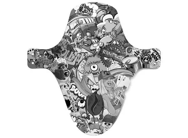 Rie:sel Design Kol:oss mudguard Stickerbomb Eyecatcher Ultra Black