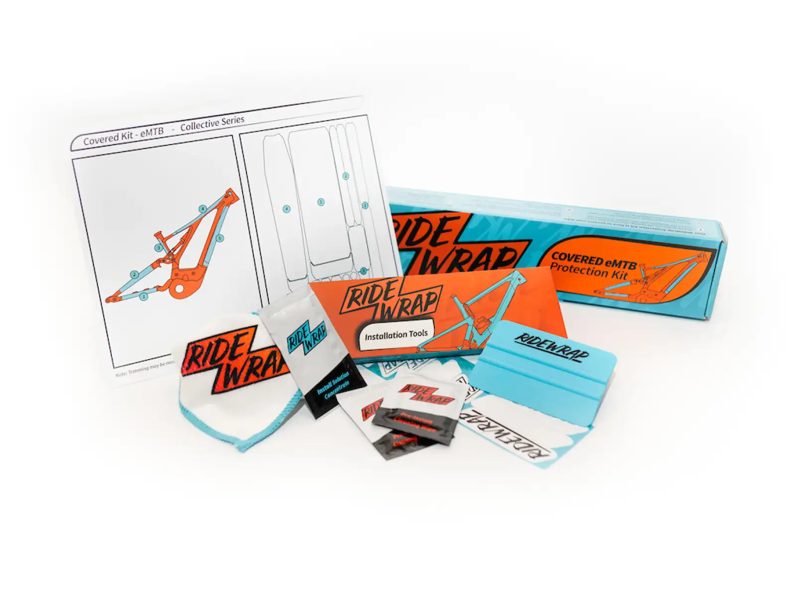 RideWrap set protective films for frame 60% coverage for e-bikes