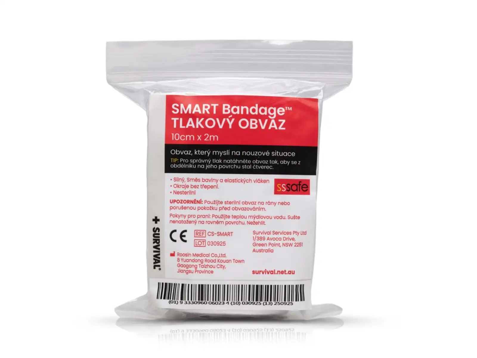 Survival Smart Bandage pressure bandage 10 cm x 2m