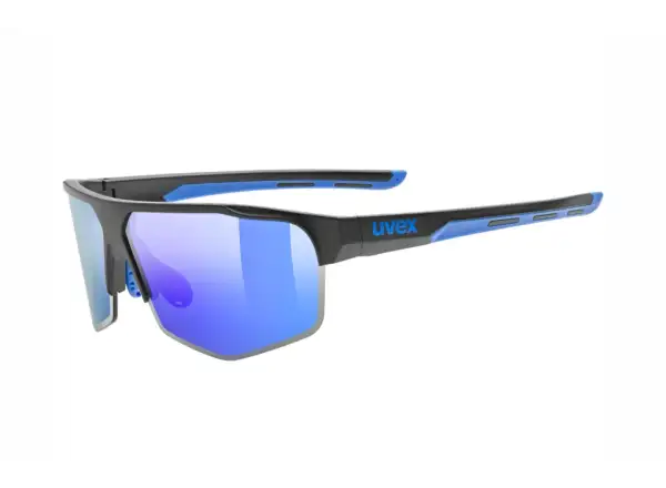 Uvex Axos Set goggles Black Matt/Mirror Blue