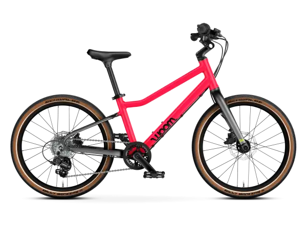 Woom 4 EXPLORE children's bike neon pink