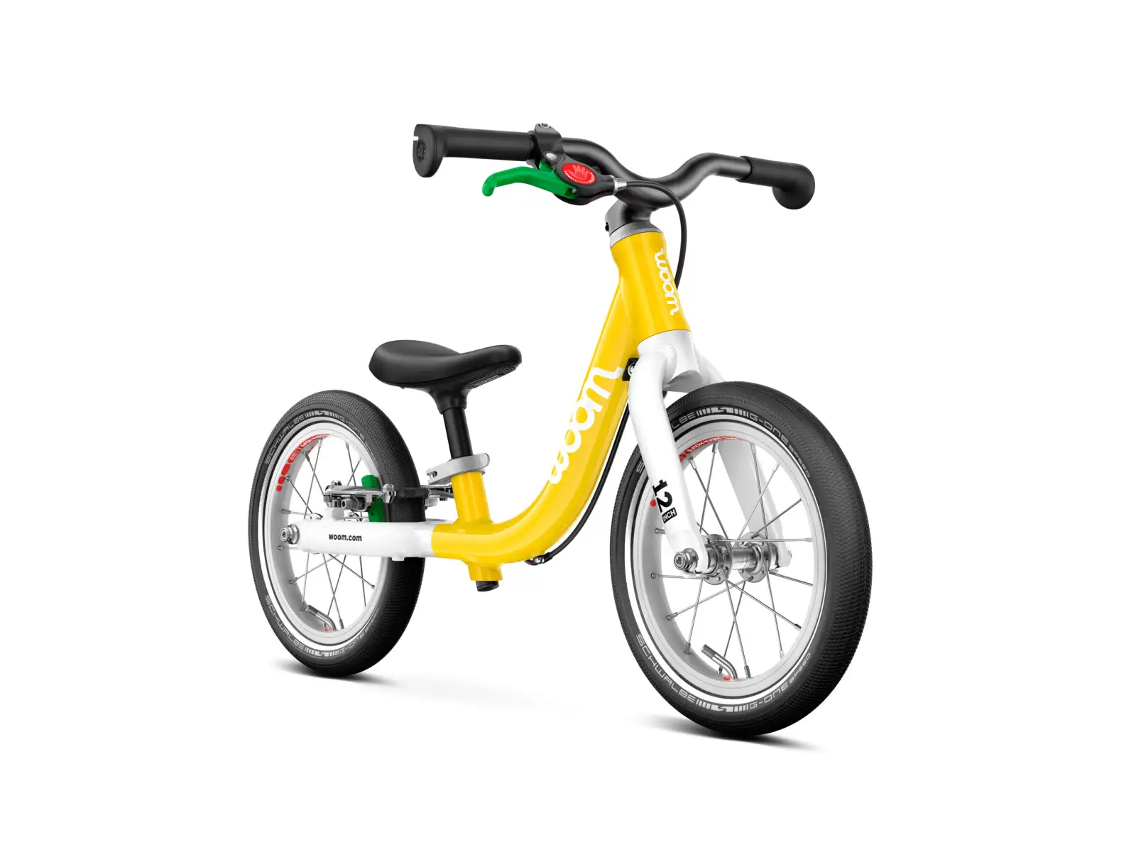 Woom GO 1 Vibrant Yellow 12 children's balance bike
