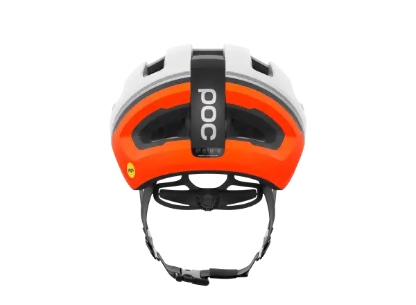 POC Omne Beacon MIPS road helmet Hydrogen White/Fluorescent Orange Matt