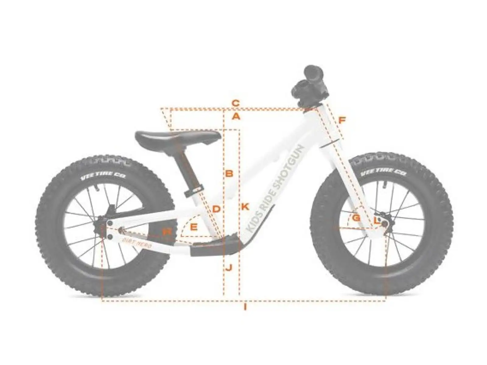 Kids Ride Shotgun Dirt Hero 14 balance bike