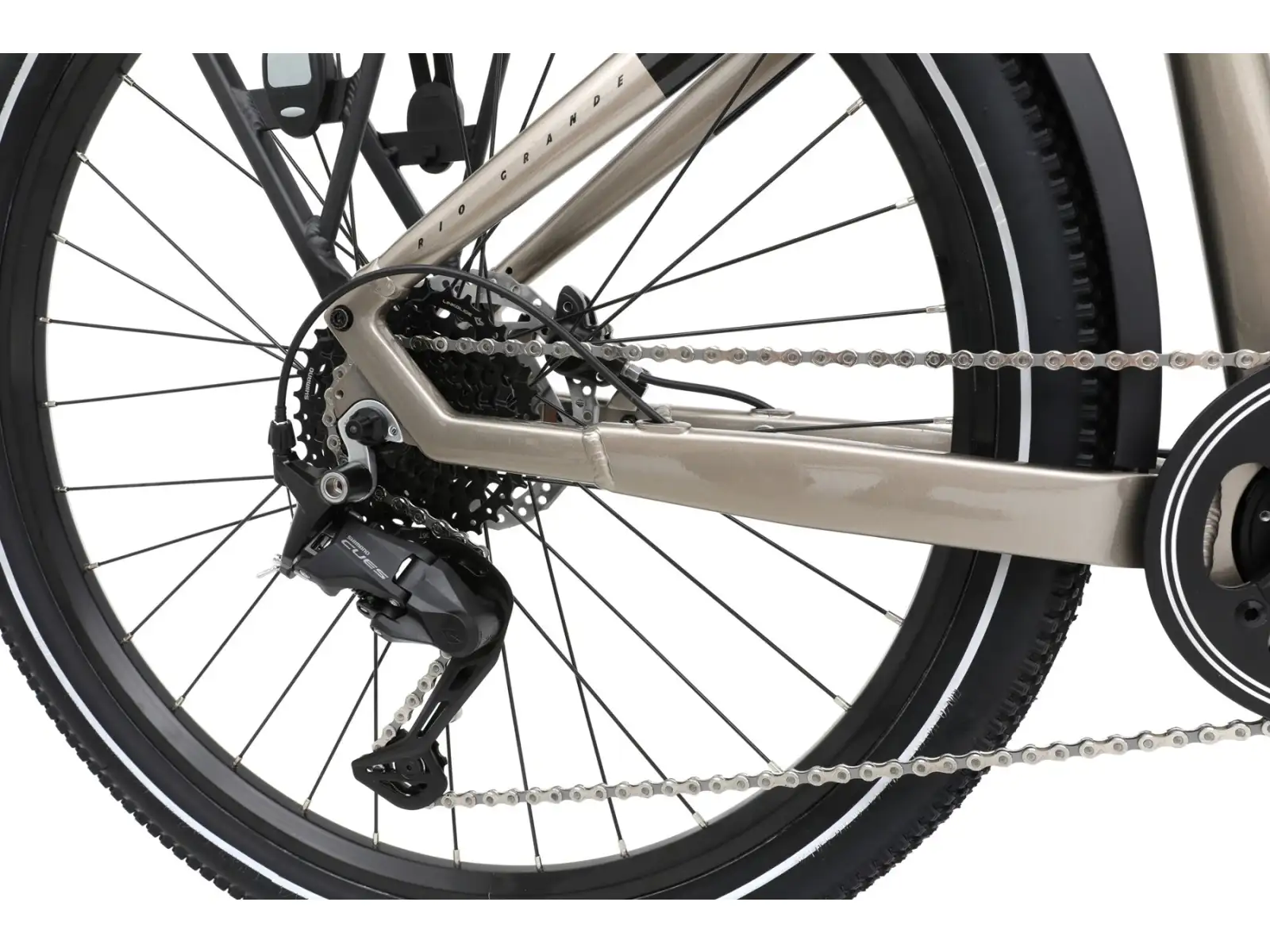 Apache Rio Grande 3 MX 720 Wh step-through e-bike Cappuccino