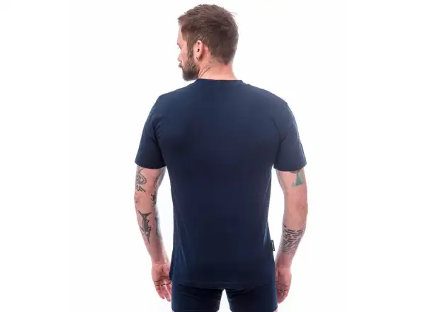 Sensor Merino Active PT Mountains men's t-shirt short sleeve Deep Blue