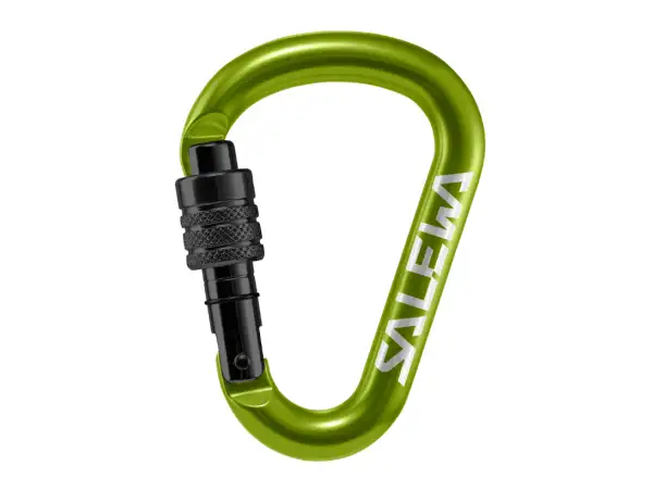 Salewa HMS Screw G2 carabiner S Fluo Green
