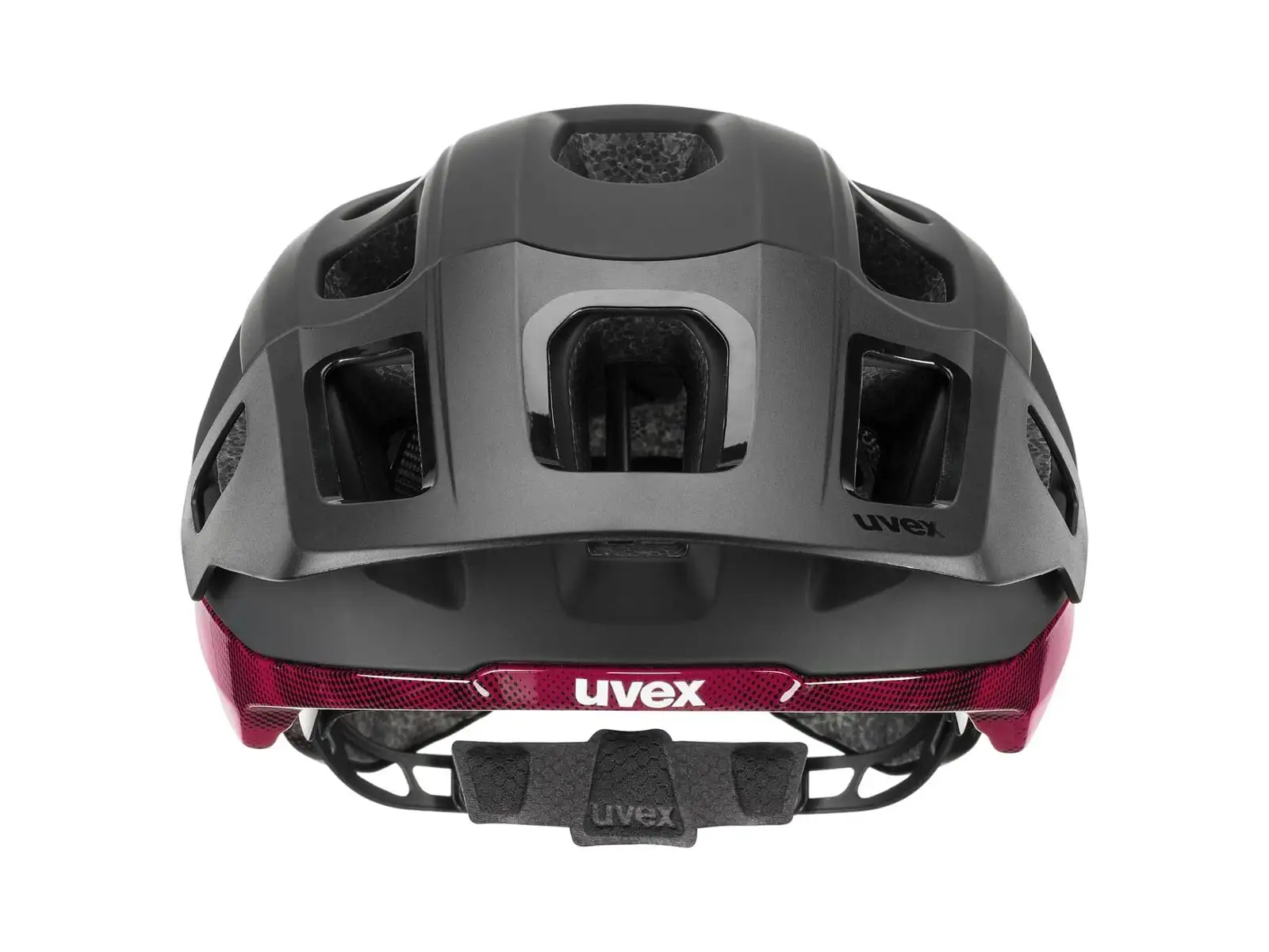 Uvex React Mips helmet Black/Ruby Red Matt